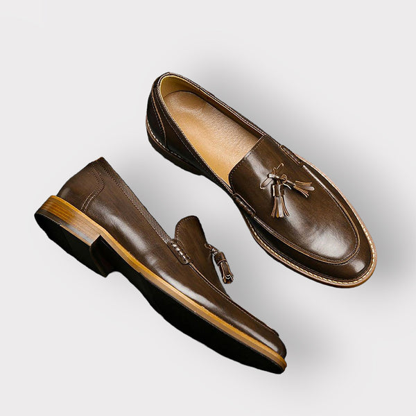 Brown Leather - Tassel Loafers