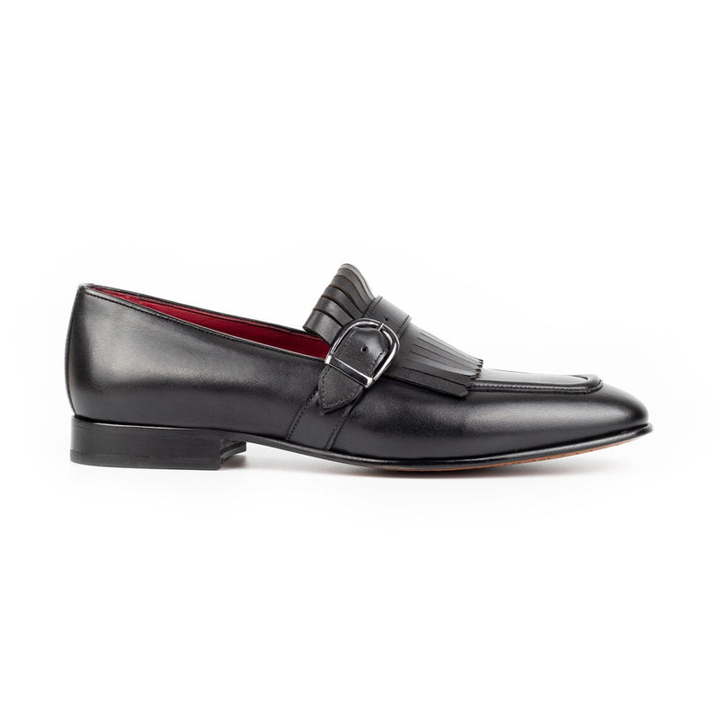 Black Leather - Kilt Loafers