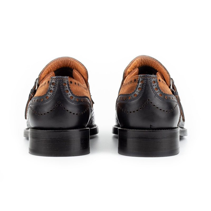 Black and Brown Wingtip - Kilt Loafers