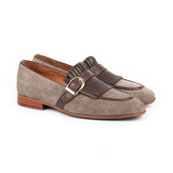 Gray Suede - Kilt Loafers