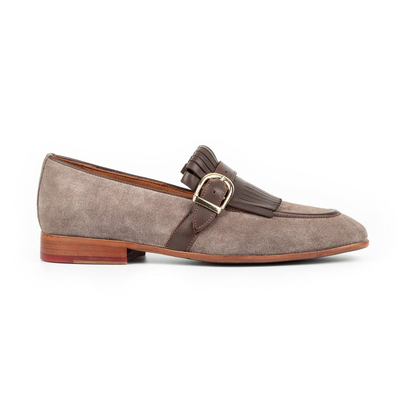 Gray Suede - Kilt Loafers