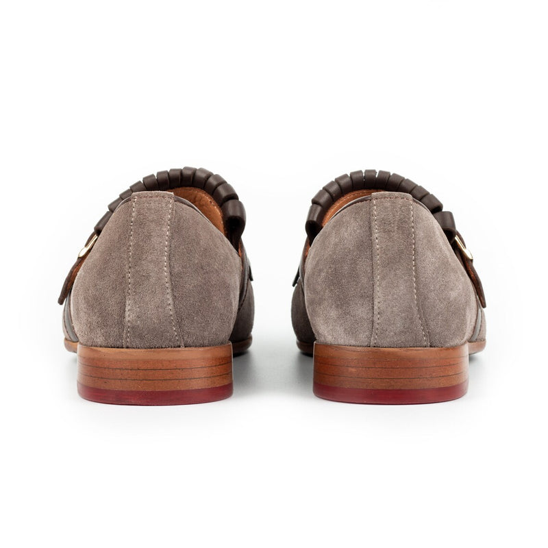 Gray Suede - Kilt Loafers