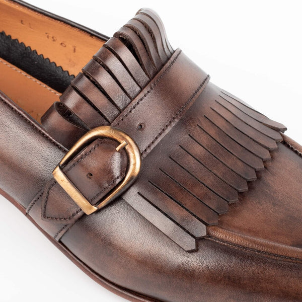 Brown Two Tone - Kilt Loafers