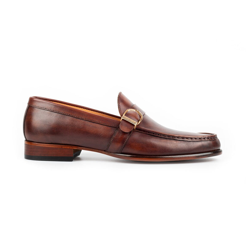 Brown Leather - Single Monk Strap