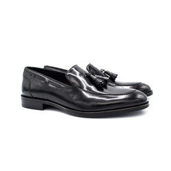 Black Leather - Tassel Loafers