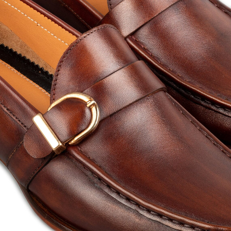 Brown Leather - Single Monk Strap