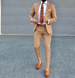 Tailor-Made Two Button - Brown Sophistication